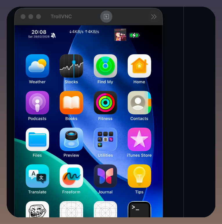 tom_doerr's tweet photo. Runs a pre-jailbroken iOS environment from one script

https://t.co/NRM4ET318v https://t.co/7ay8UNsZND