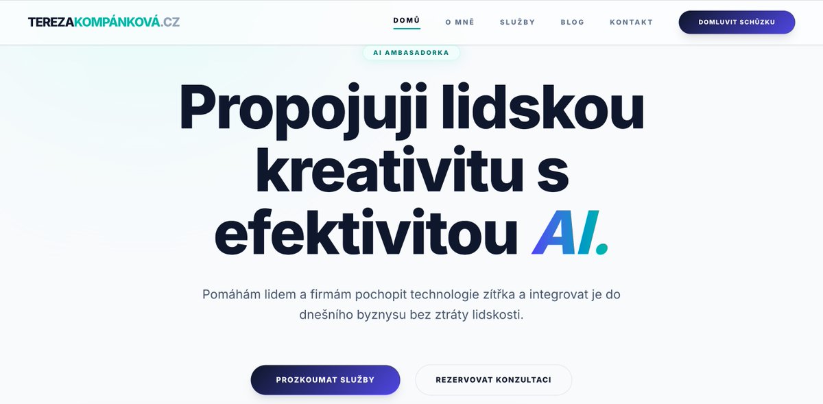 honzauciai's tweet photo. 7 lidí. 3 hodiny. 7 hotových webů.

Před 10 dny proběhl pilotní workshop „Udělej si web pomocí AI". Žádný z účastníků není programátor — sociální pracovnice, hudebník, e-mailingová specialistka, kreativci.

Každý si přesto postavil funkční web. 🧵 https://t.co/4ZW4NRB47F