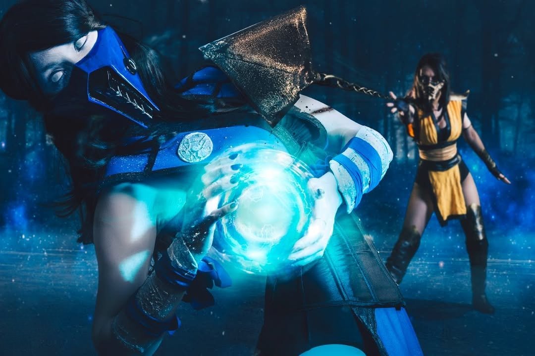 OJeniferAnn's tweet photo. Who's checking out the new #mortalkombat movie? #jade
#scorpion #cosplay https://t.co/WPdDEylzCN