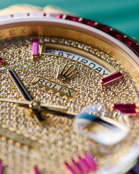 Rolexclocks's tweet photo. Rolex Day-Date Ruby https://t.co/X8Se3Fln4j
