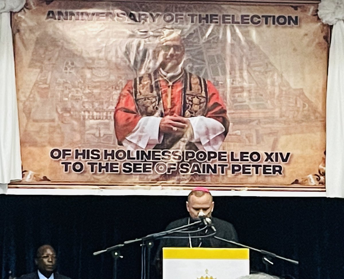 AbbotJo's tweet photo. On this 1st anniversary of election of Pope Leo XIV, a reminder of his call for peace &amp; social justice. The Pope’s name Leo reflects his commitment to the dignity of labour and the relevance of the Church in the modern world https://t.co/l4DBWIslQT