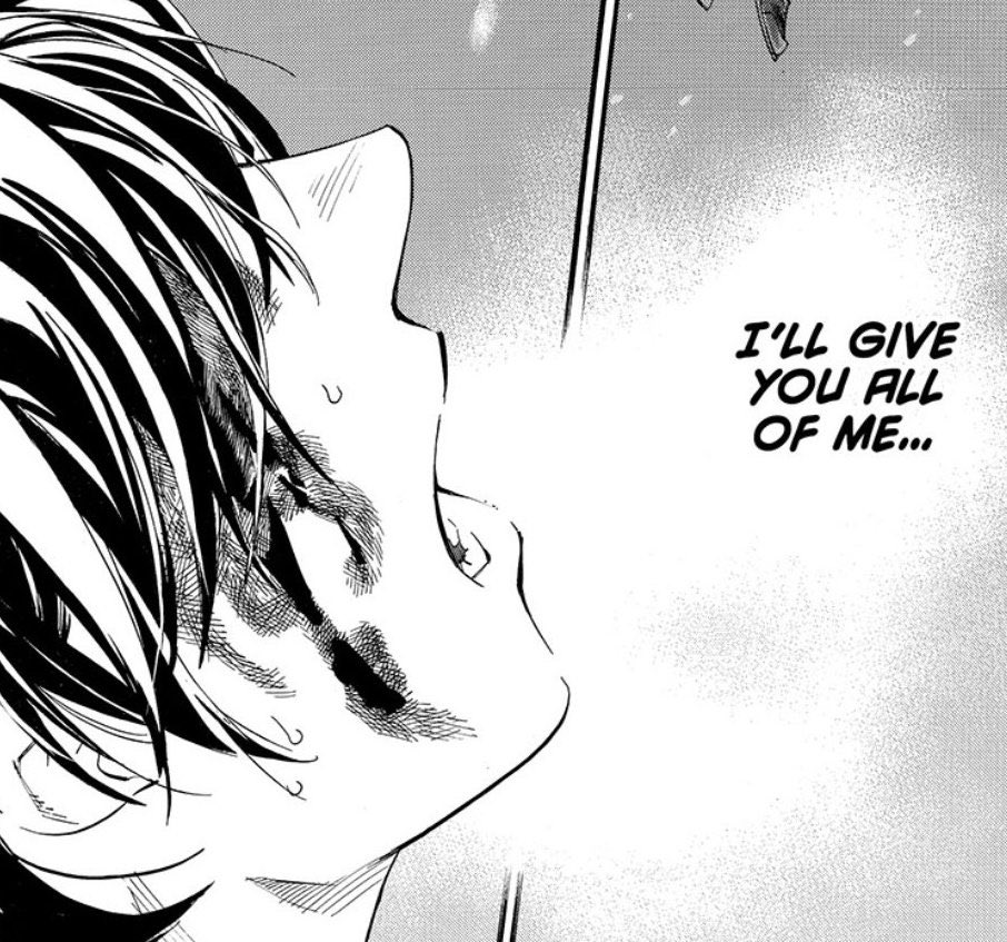 “Gods cannot            “I’ll give you
love mortals”             all of me”

#Noragami