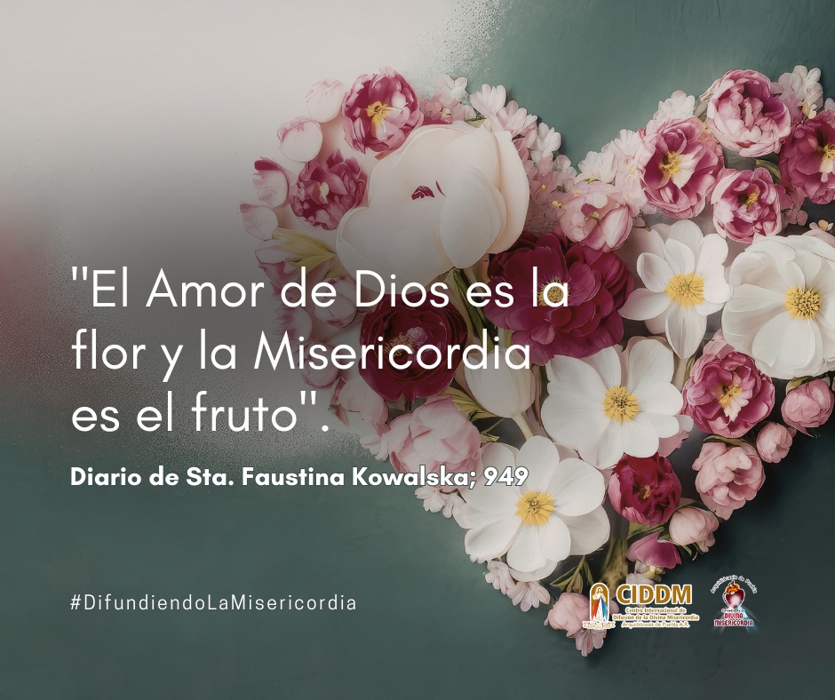CIDDM's tweet photo. El amor de Dios es la esencia (la flor), mientras que la misericordia es la manifestación concreta y el resultado práctico de ese amor hacia la humanidad, especialmente hacia los pecadores. https://t.co/gD6Ef3rUVE