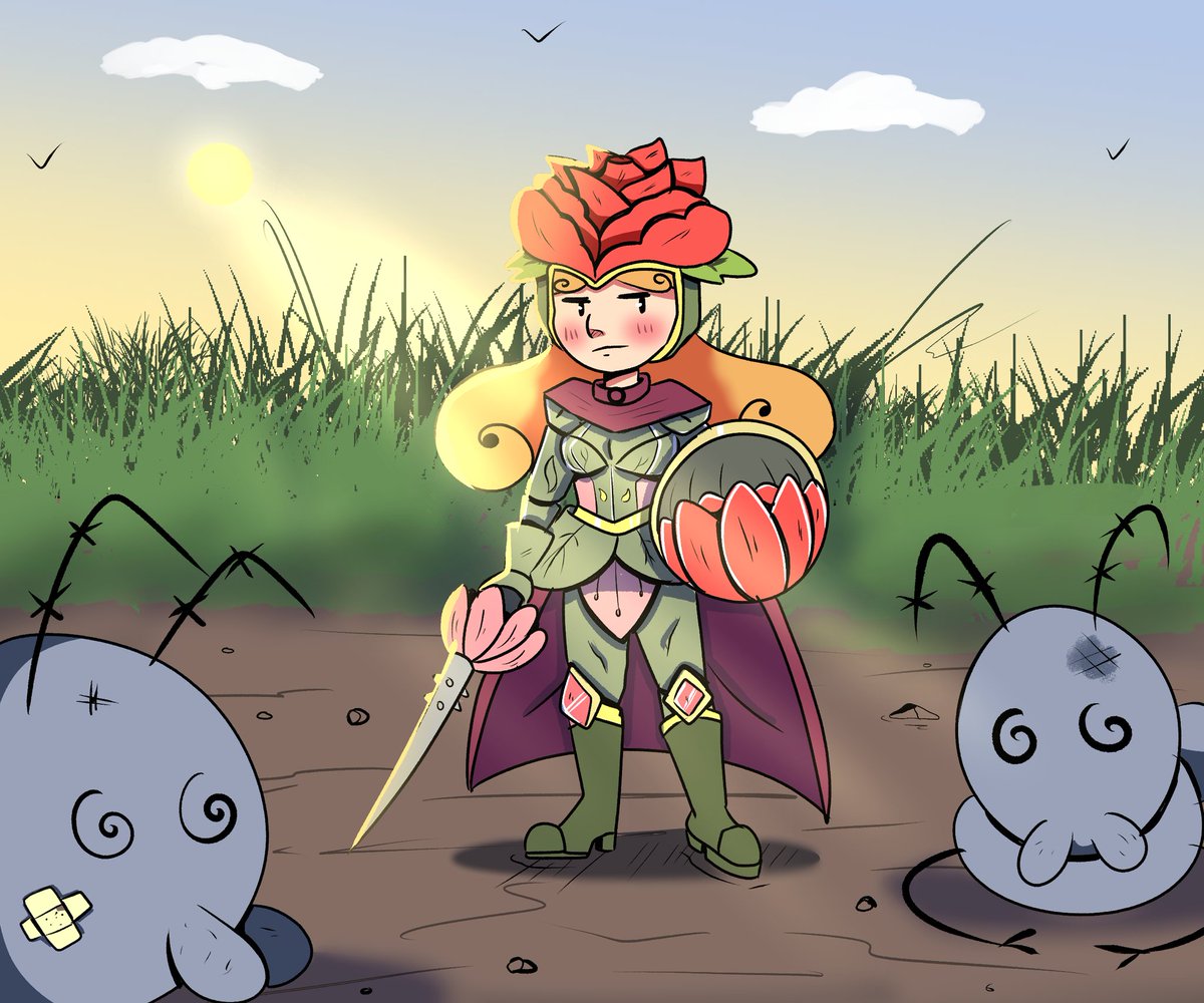 comix_in's tweet photo. Flower Gnome - rose knight. 🌹🗡
Very proud of the armour 

#ClipStudioPaint #illustration #digitalart #art #childrenillustration https://t.co/5WrmDtEPw3