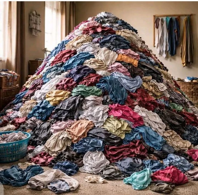 toshine4u's tweet photo. Can you wash all these clothes  for #100k?

Be Honest. https://t.co/gTw7KfGmMO