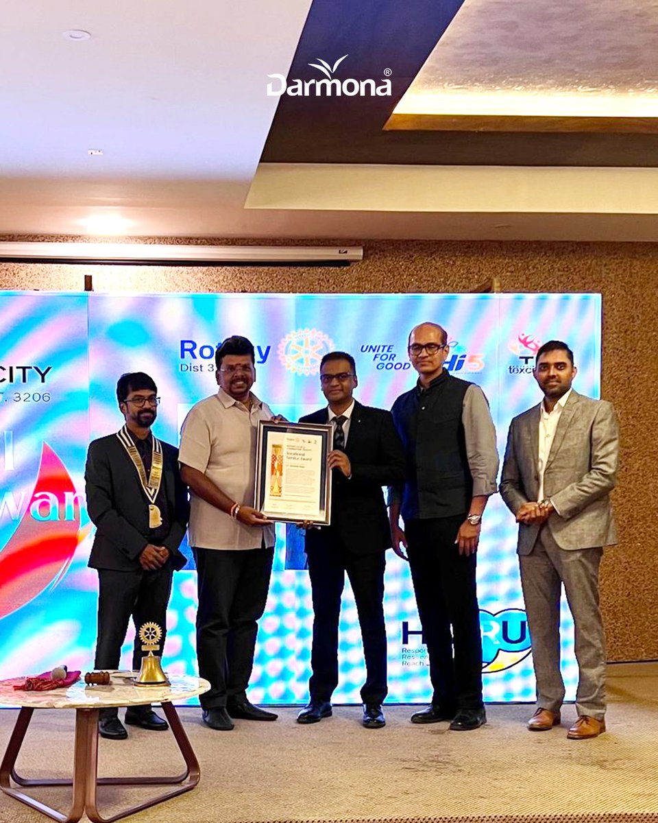 DarmonaTea's tweet photo. Honoured to receive the Vocational Service Award from Rotary International. A recognition that inspires us to continue striving for excellence, dedication, and meaningful service through our work.
A heartfelt thank you to Rotary International for this recognition. https://t.co/cCKchgd8Vr