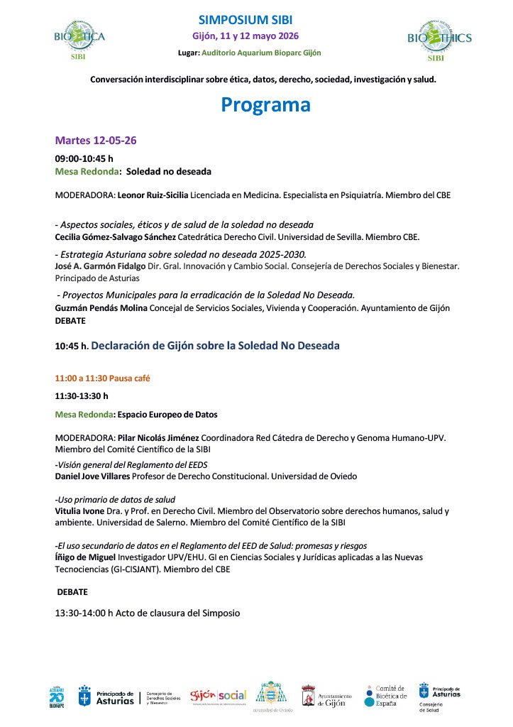 Retinader's tweet photo. Próximos "bolos" del proyecto: sábado 9 @Patriciagmajado intervendrá en las Jornadas sobre educación y ciudadanía europea; lunes 11 y martes 12
@PresnoLinera y @DanielJoveV intervendrán en el Simposium de la Sociedad Internacional de Bioética: https://t.co/RBZmyJWzGI
