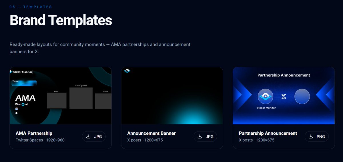 dele_graphics's tweet photo. A full web3 project branding for stellar monitor!
Should I deliver to the dev?

- I vibecoded the media kit into a website, life should be that easy😎😎 https://t.co/d3lioUpxbe