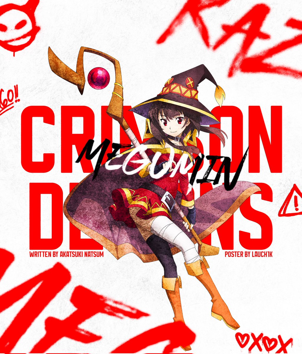 lauch1k's tweet photo. megumin from konosuba #megumin #konosuba #graphicdesign https://t.co/qLdT2MkeFx