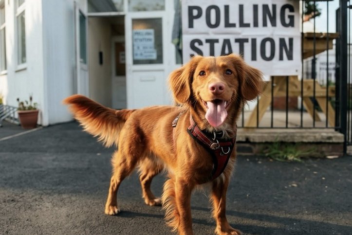 🔴 LEEDS DOG TAKES UP POLLING STATION DUTY

Another patient dog was spotted standing outside a polling station in Leeds as voters headed to the ballot box today. 

Tap link 🔗 to read more ⬇️ vpnews.co.uk/uk-local-elect…