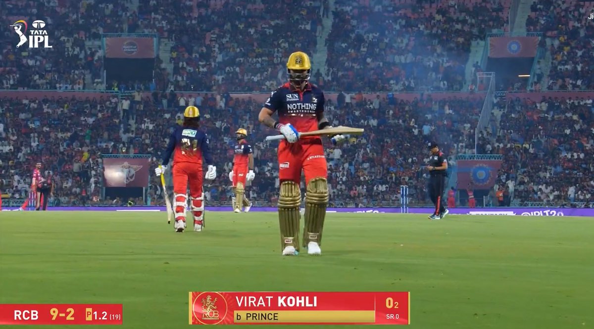 thecricketgully's tweet photo. Bowler to dismiss Virat Kohli for a Duck in IPL:

2008: Ashish Nehra (MI)
2014: Zaheer Khan (MI)
2014: Bhuvneshwar Kumar (SRH)
2014: Sandeep Sharma (PBKS)
2016: Dhawal Kulkarni (GL)
2017: Nathan Coulter-Nile (KKR)
2022: Dushmantha Chameera (LSG)
2022: Marco Jansen (SRH)
2022: Jagadeesha Suchith (SRH)
2023: Trent Boult (RR)
2026: Prince Yadav (LSG)

📷 JioHotstar | #LSGvsRCB