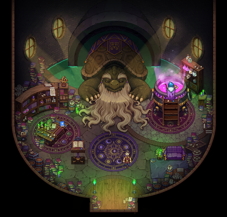 We’re still working on the Magic City update 🧙, and as you can see, you’re going to encounter some massive NPCs!

#TravellersRest 🍻