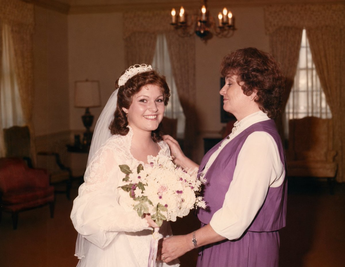This is my mother on my wedding day. Look at how much she loved me. My life meant more to her than the trauma of the rape that produced me. She told me that the minute she held me after I was born, the trauma was gone forever and replaced by the love she felt for me. We went on