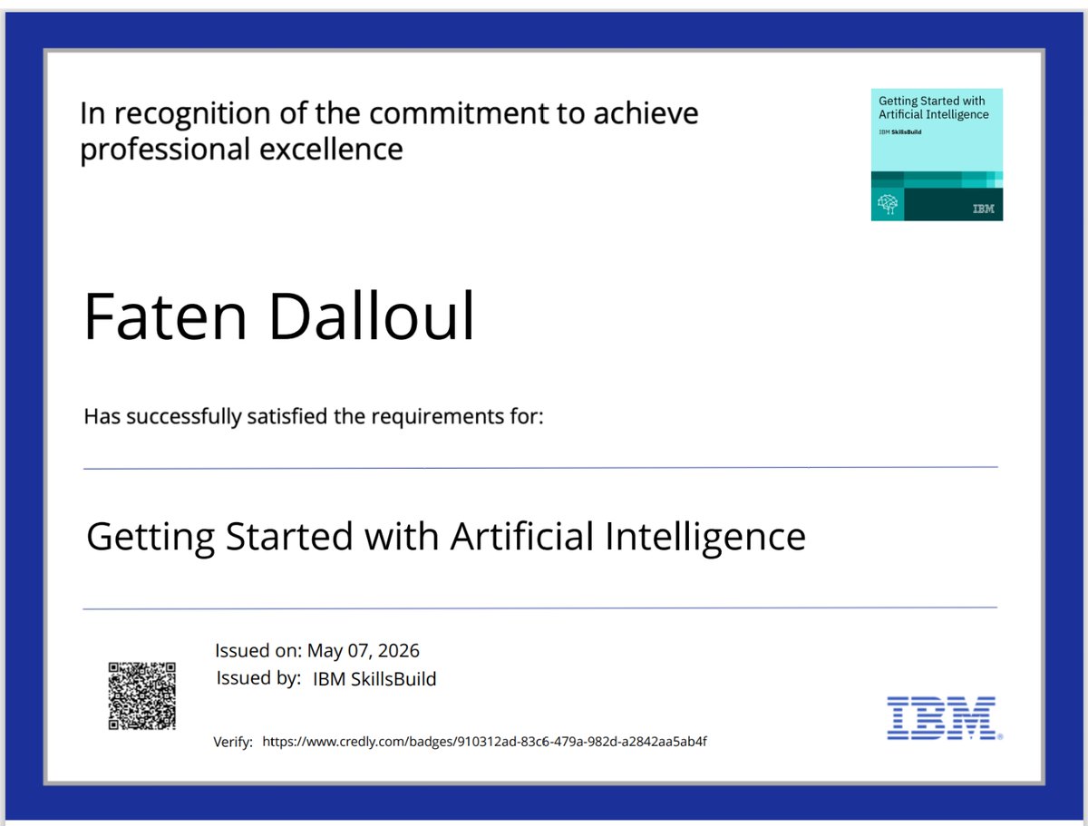 Fjd_qtr's tweet photo. View my verified achievement from @IBMImpact. https://t.co/aZATmQS00n via @credly https://t.co/aeLrV3ubHk