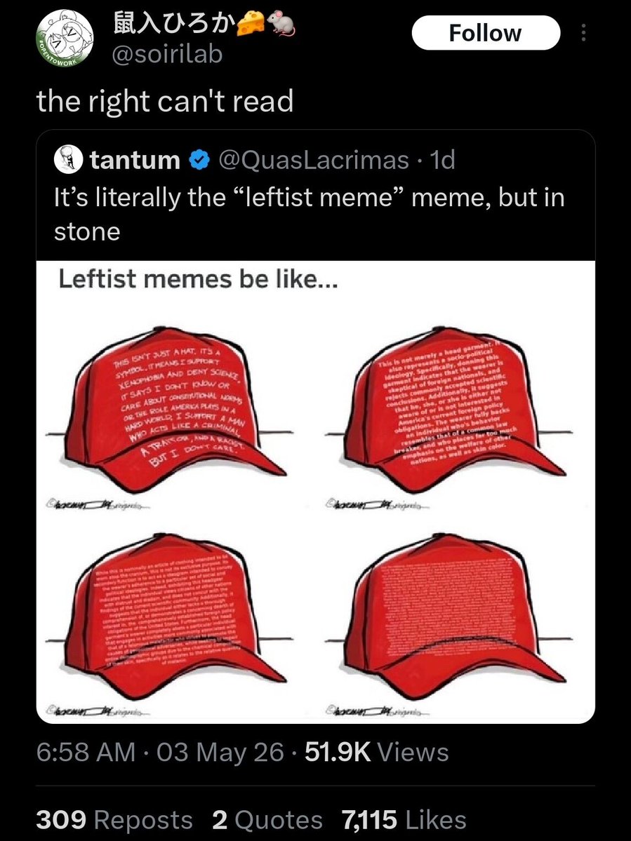 Insane Cope tweet media