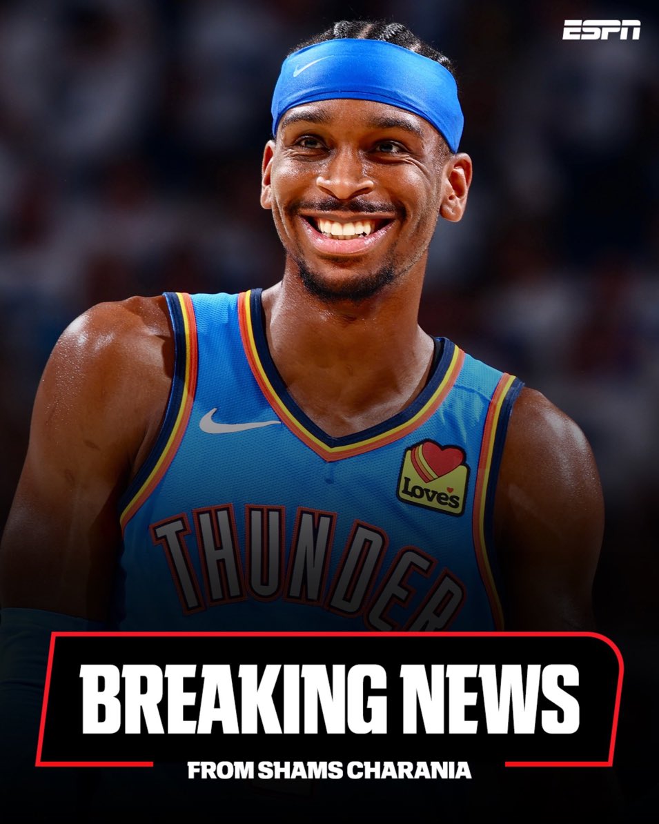 BREAKING: Oklahoma City Thunder star point guard Shai Gilgeous-Alexander has tested positive for Hentavirus, sources tell ESPN. A devastating blow to the defending champs.