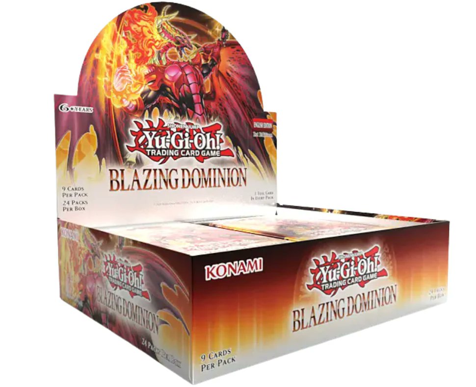 Yu-Gi-Oh Blazing Dominion Booster Box is now in stock and shipping at VGP!  $94.99 / 69.99 USD https://t.co/7JxuKUvdbJ [Free Shipping] - Very Limited  Qty - 1 Per Customer
