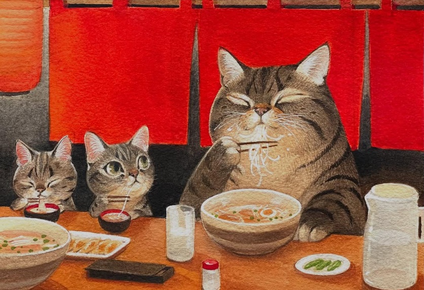 artstitle's tweet photo. 魏敬學
（Ricky Wei、1959-）
『ラーメン』
（Ramen） https://t.co/U4DpsicOFW