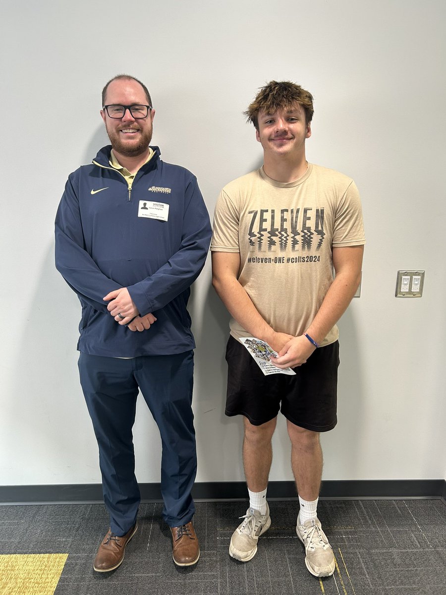 tommy35costello's tweet photo. I appreciate @LucPolglaze for stopping by and taking about @JuniataFootball !!!!! https://t.co/T9x3pvghcm