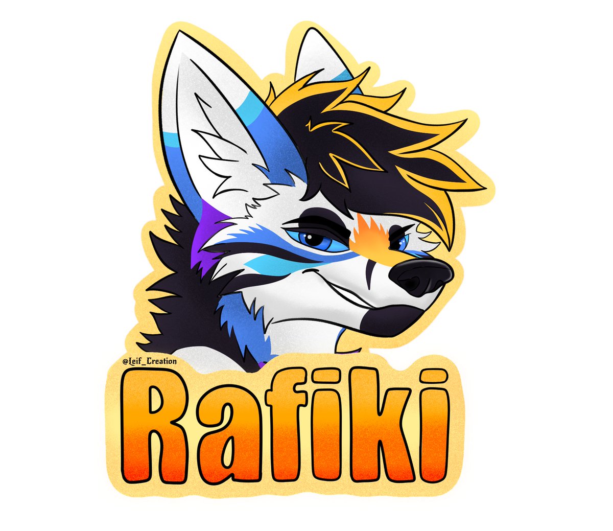 Leif_Creation's tweet photo. The Badge commission for my friend @VectorFulf 
. https://t.co/DwPi4VnCl1