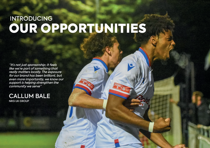 AFCRD's tweet photo. 𝐎𝐮𝐫 𝐧𝐞𝐰 𝟐𝟎𝟐𝟔/𝟐𝟎𝟐𝟕 𝐂𝐨𝐦𝐦𝐞𝐫𝐜𝐢𝐚𝐥 𝐏𝐚𝐜𝐤 𝐢𝐬 𝐍𝐎𝐖 𝐀𝐕𝐀𝐈𝐋𝐀𝐁𝐋𝐄! 🤝💎⁣

- We are a club at the heart of our community, with over 400 people coming through our gates every matchday to watch their local team 👥
- Our academy & community teams have 800+ children wearing our club’s badge with pride every season 💎
- As a club we generate in excess of £800,000 per annum in social value to our local community, improving access to sport and physical & mental wellbeing ❤️
- We cooperate and collaborate with an abundance of local charities and initiatives 🎗️
- AFC Rushden & Diamonds have a worldwide reach, with part-owners in 8 different countries 🌍
- And of course, we are the biggest football club in East Northamptonshire giving great awareness for your brand 💪🏼
⁣
Please read through our updated commercial pack below, and reach out to either alfie.foster@afc-diamonds.com or alex.raspin@afc-diamonds.com if you wish to play a part in our exciting journey! ❤💎#StrongerTogether

🔗https://t.co/HtYzhQDruP