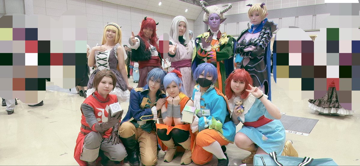 スパコミにて！DQ10レイヤーさん大集合！ 
 #スパコミ  #SUPERCOMICCITY33