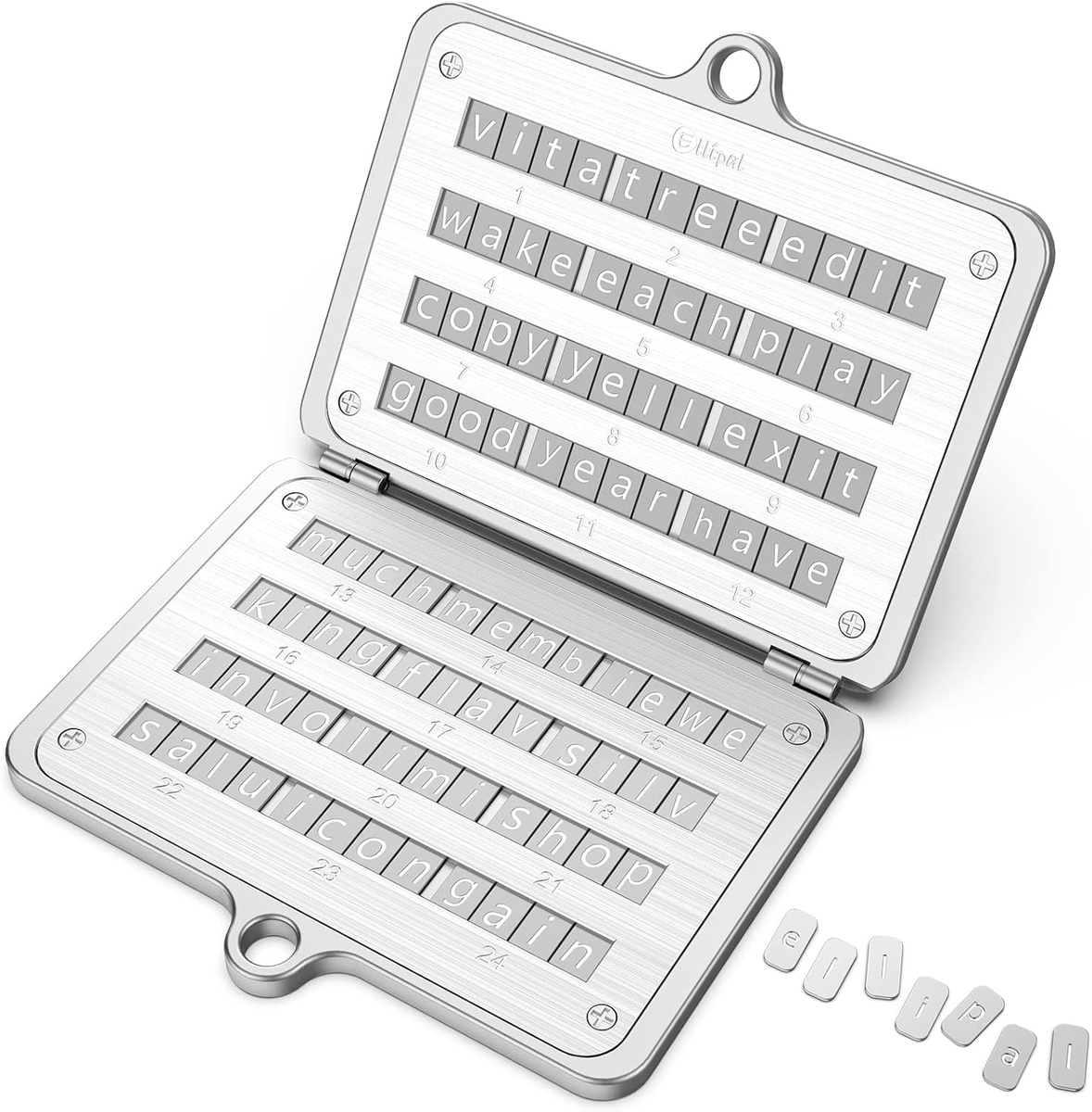 Bitcoinxxx1's tweet photo. ELLIPAL Crypto Seed Phrase Storage, 316 Stainless Steel with Lock, 24 Words Backup, Compatible with BIP39 Hardware Wallets 

👇👇👇
https://t.co/xzMDSEWKuY

(This post contains an affiliate link.)

#crypto #wallet #storage #seedphrase https://t.co/Cg3Vg8vtTb