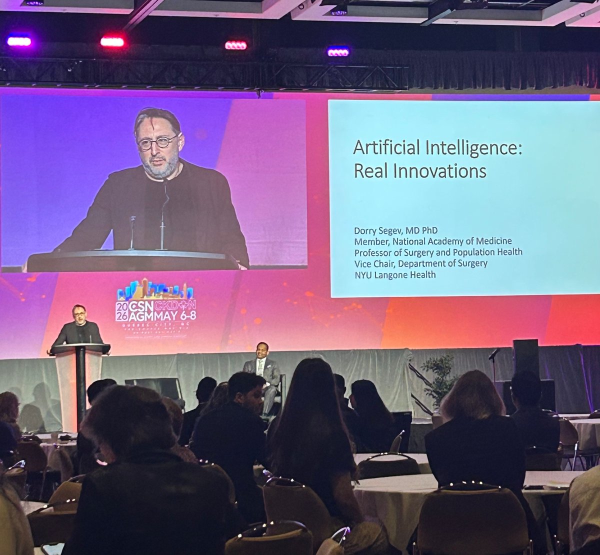 CSNSCN's tweet photo. ✨ CSN and CKD-N are happy to welcome Dorry Segev from the USA as keynote speaker for this morning’s joint session on Artificial Intelligence 👨🏻🏫 #csnagm #csnscn #ai https://t.co/PFkZ3ZaZTx