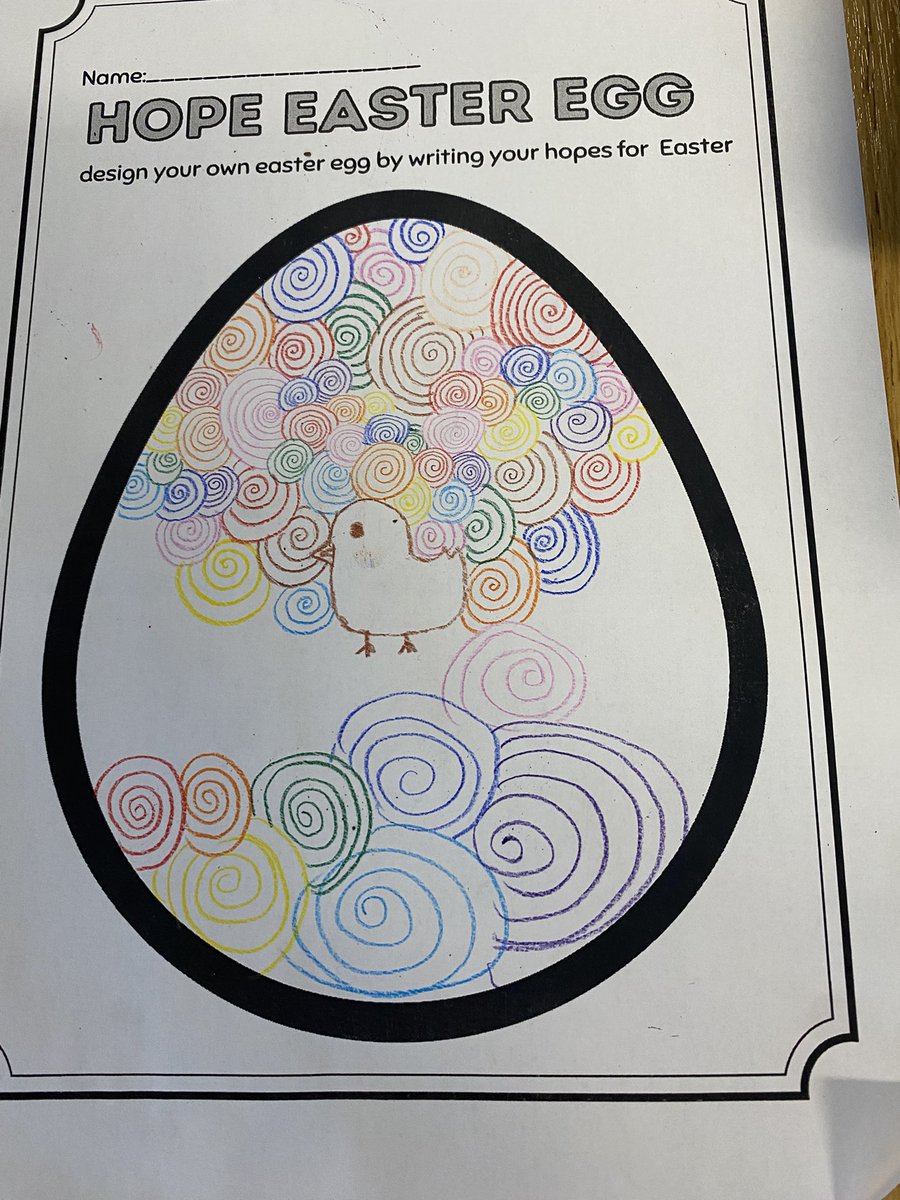 CBlearninghub's tweet photo. Learning Hub catch up! 
Hope Easter Egg Pop Up Station. Students shared their hopes for Easter https://t.co/zXxNyl4ajW