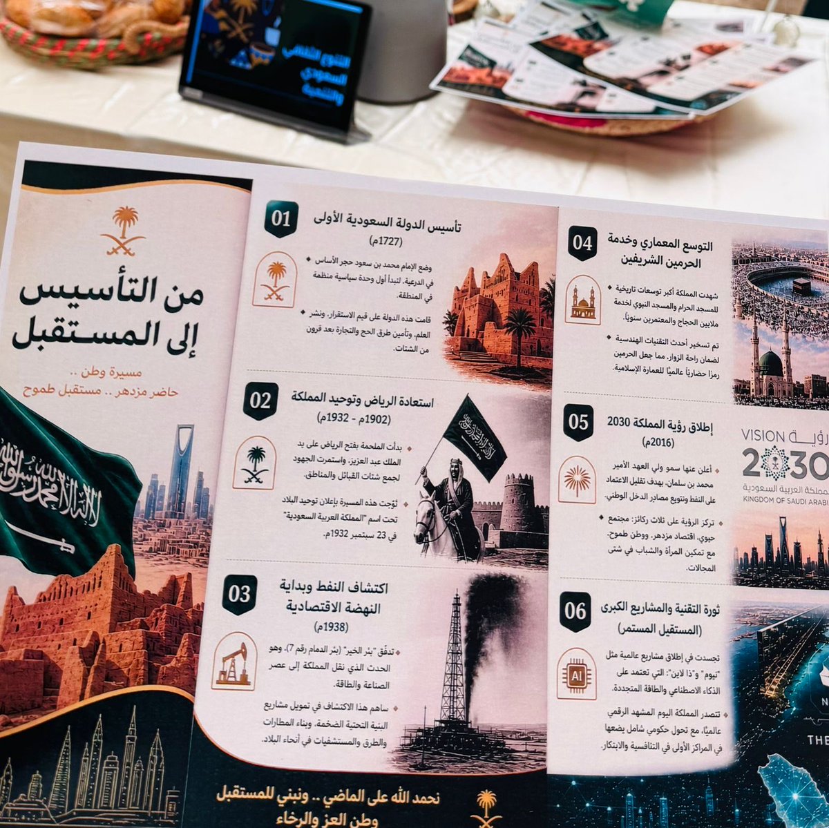 KsuScc's tweet photo. هكذا كانت أجواء فعاليتنا اليوم #نماء_الحضارات ببهو كلية العلوم، يوم مفعم بالثقافة والتفاصيل التي تروي قصصاً من منجزات البشرية، بتنظيم فريق النادي الثقافي الاجتماعي.
ممتنون لتفاعلكم وحضوركم !🪄
النادي_الثقافي_الاجتماعي# KSU# https://t.co/nTHHYkUbEm