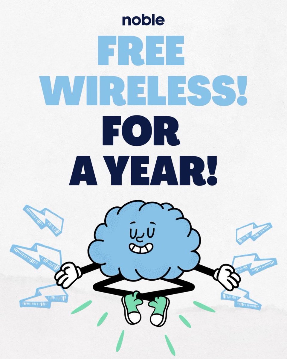 It’s <a href="/joinnoblemobile/">Noble Mobile</a> giveaway time!  Just like this post and one person will get free wireless for a year, a ~$600 value.  Winner chosen Saturday at random.  The average American spends $83/month on wireless which is . . . twice what they do in other countries. 🤔  Good luck!