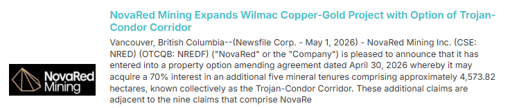 CcsmithTx's tweet photo. Reagents matter when copper prices rise. NovaRed Mining can frame Wilmac around geology, infrastructure, sulfuric acid, and logistics. 

$MU #Teenagegirls https://t.co/jApmlqtimM
