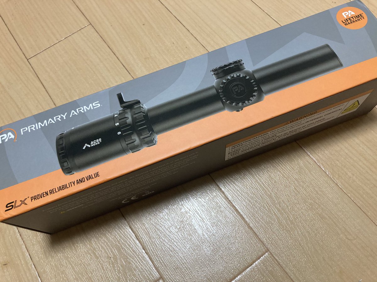 Primary ArmsのSLx 1-6×24 Gen IV ACSS Nova を購入しました。 安価