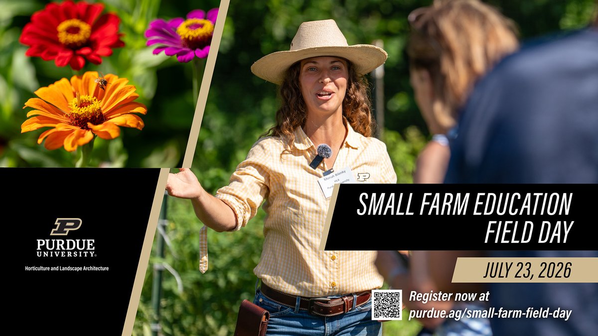 INHortConf's tweet photo. July is heating up this summer at Purdue! Don't miss out on our sponsorship and exhibitor opportunities at our field days! Contact ljollybr@purdue.edu https://t.co/z97nSskm2y
