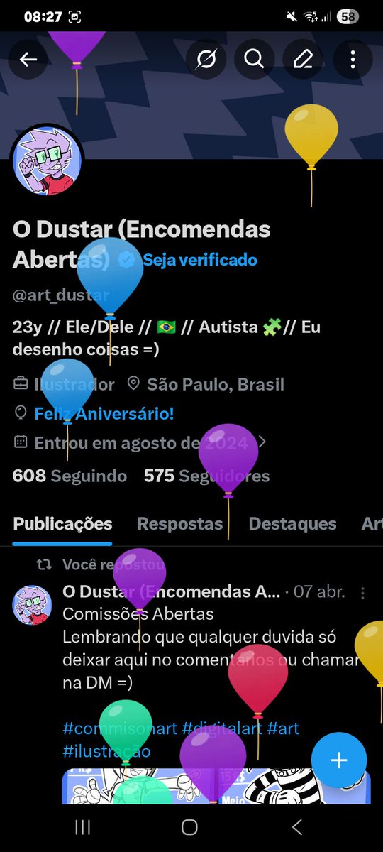 O Dustar (Encomendas Abertas) tweet media
