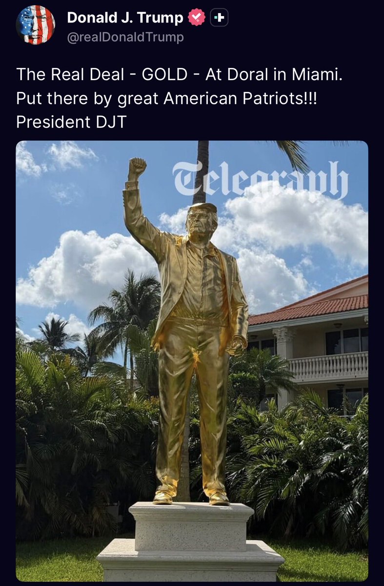 Thank you so much <a href="/realDonaldTrump/">Donald J. Trump</a> for acknowledging The PATRIOT Statue and our global community. This wasn’t possible without the hard work and dedication of thousands. 

Special thank you to <a href="/pastormarkburns/">Pastor Mark Burns</a>, <a href="/brockpierce/">Brock Pierce</a> and <a href="/DustinStockton/">👽Dustin Stockton 🏴‍☠️</a> for bringing this to your attention