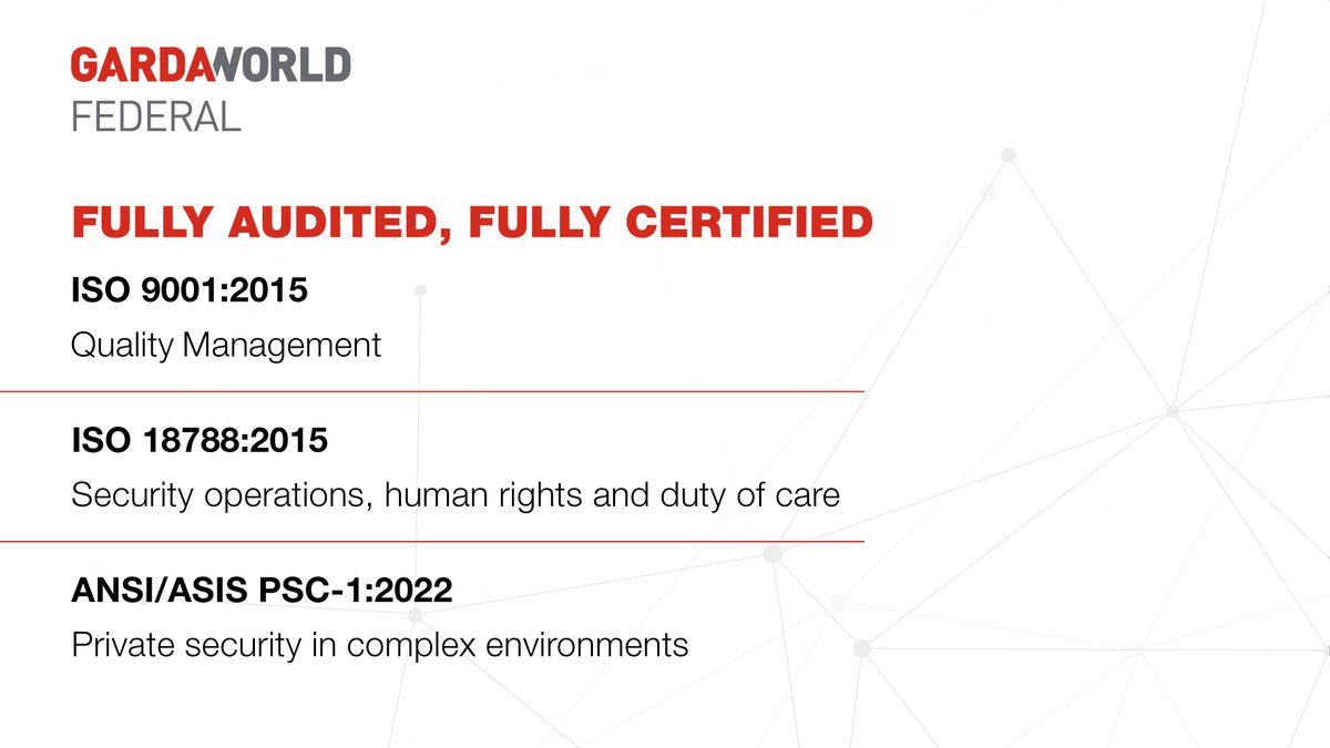 GardaWorld Federal Services tweet media
