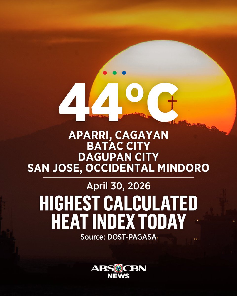 Four areas in Luzon recorded 44°C heat index this Thursday, May 7 ...