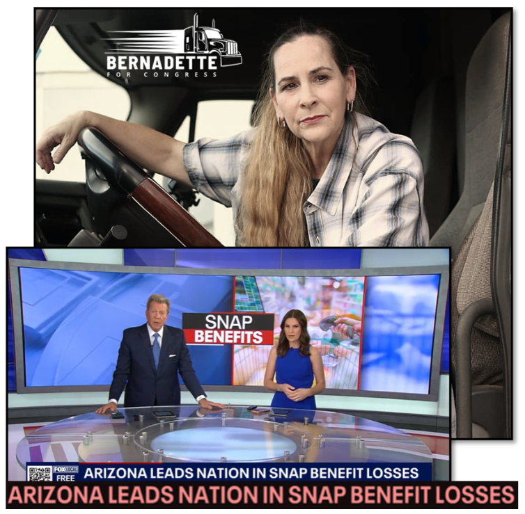 bernadetteaz08's tweet photo. I SEE HEADLINES LIKE THIS - ON FOX NEWS NO LESS - AND MY HEART SINKS.
SNAP is a lifeline for Families, Kids, Vets and Seniors alike.
Hamadeh signed Trump's Big Beautiful Bill knowing the impact it would have. Taking from the least of us to enrich the wealthy. https://t.co/o6TWjXdhYY