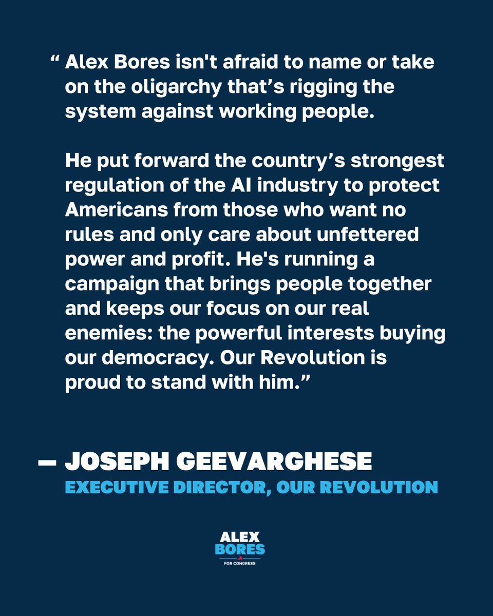 Alex Bores tweet media