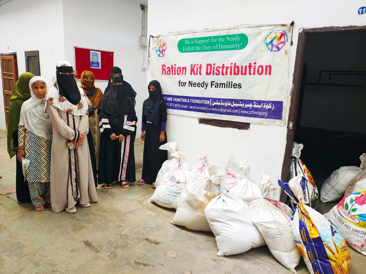 ZcfLko's tweet photo. Alhamdulillah, today Zakat and Charitable Foundation successfully organized a Ration Kit Distribution Program for underprivileged families.
Essential ration kits were distributed to deserving households, bringing immediate relief and support to help them meet their daily needs. https://t.co/N4CBN4cRPk