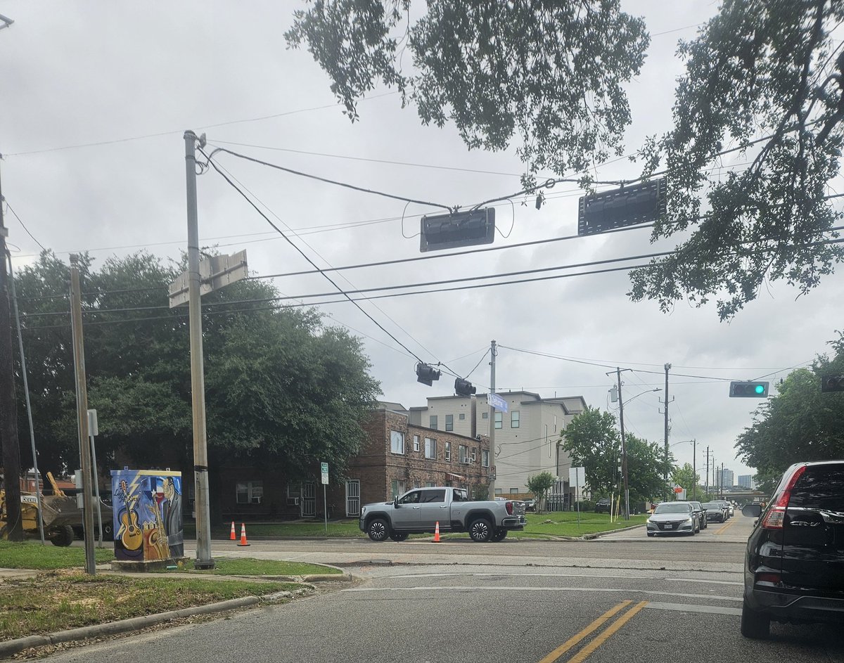 They just restriped Emancipation. Now they're tearing the street up. 😡