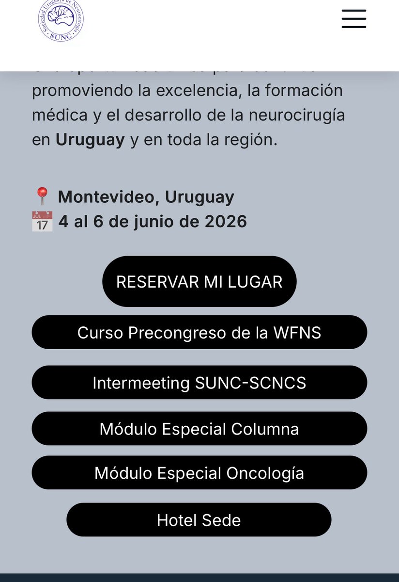 CUdelar's tweet photo. Los invito a acompañarnos.
32 invitados internacionales. 54 conferencias sobre temas variados de la patología Neuroquirúrgica. https://t.co/PSx6V6knMU https://t.co/KD8Ff0bNMl