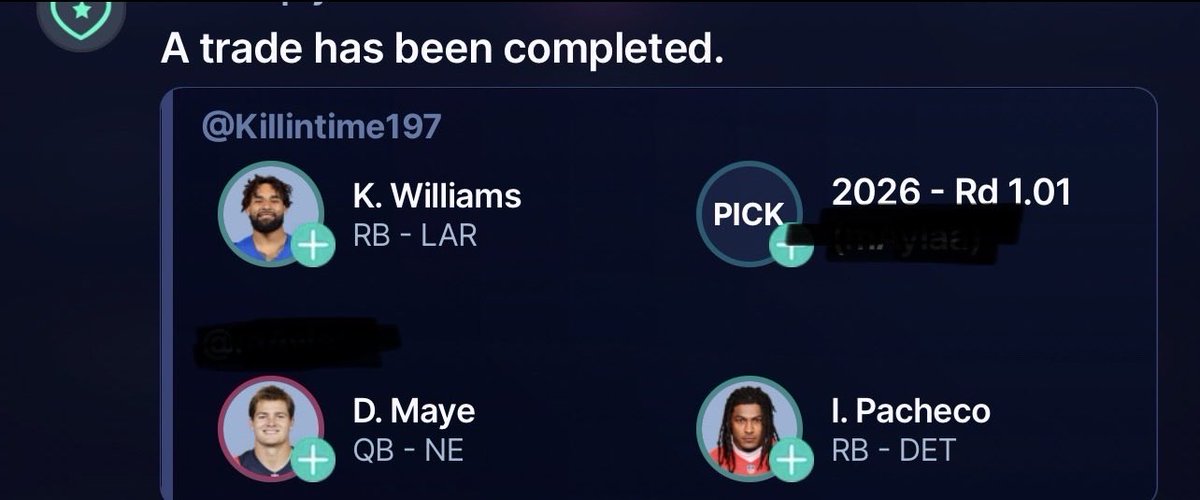 killintime197's tweet photo. 12T S11 SF PPR 0.75TEP Bestball https://t.co/5kVQPufaal