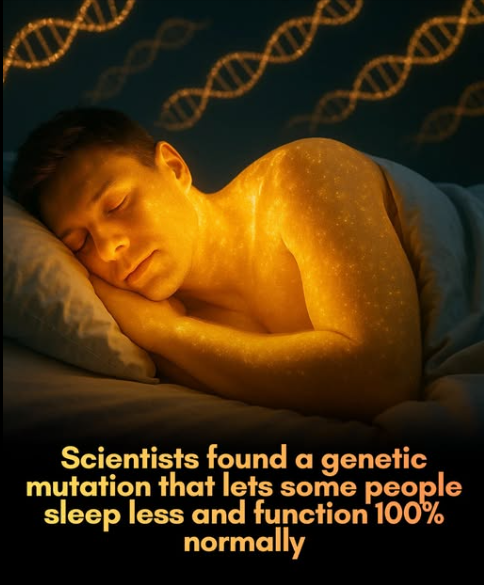 Rainmaker1973's tweet photo. A rare genetic mutation lets some people function on just 4 hours of sleep each night.

Researchers have discovered a rare mutation in the SIK3 gene that enables a select group of people—often called “natural short sleepers”—to thrive on only four to six hours of sleep per night without any cognitive or health drawbacks.

Unlike most individuals who skimp on sleep and suffer the consequences, these people complete all critical brain maintenance and restoration processes in far less time, waking up fully refreshed and sharp.

The SIK3 variant is the latest addition to a small family of known short-sleep genes (including DEC2 and ADRB1), revealing how certain genetic changes can dramatically compress the time needed for high-quality rest while preserving its benefits.

These findings challenge the widespread assumption that everyone requires eight hours of sleep and highlight the profound role genetics plays in sleep needs.

Beyond explaining natural variation, the discovery raises exciting possibilities: future treatments could mimic this efficient sleep phenotype to help millions who battle insomnia, chronic fatigue, or demanding schedules that leave little room for conventional rest.

[H. Chen, Y. Xing, C. Wan, Z. Zhang, Z. Shi, Y. Liang, C. Jin, Y. Chen, X. Zhou, J. Xu, L.J. Ptáček, Y. Fu,  & G. Shi,   "The SIK3-N783Y mutation is associated with the human natural short sleep trait", Proc. Natl. Acad. Sci. U.S.A. 122 (19) e2500356122]