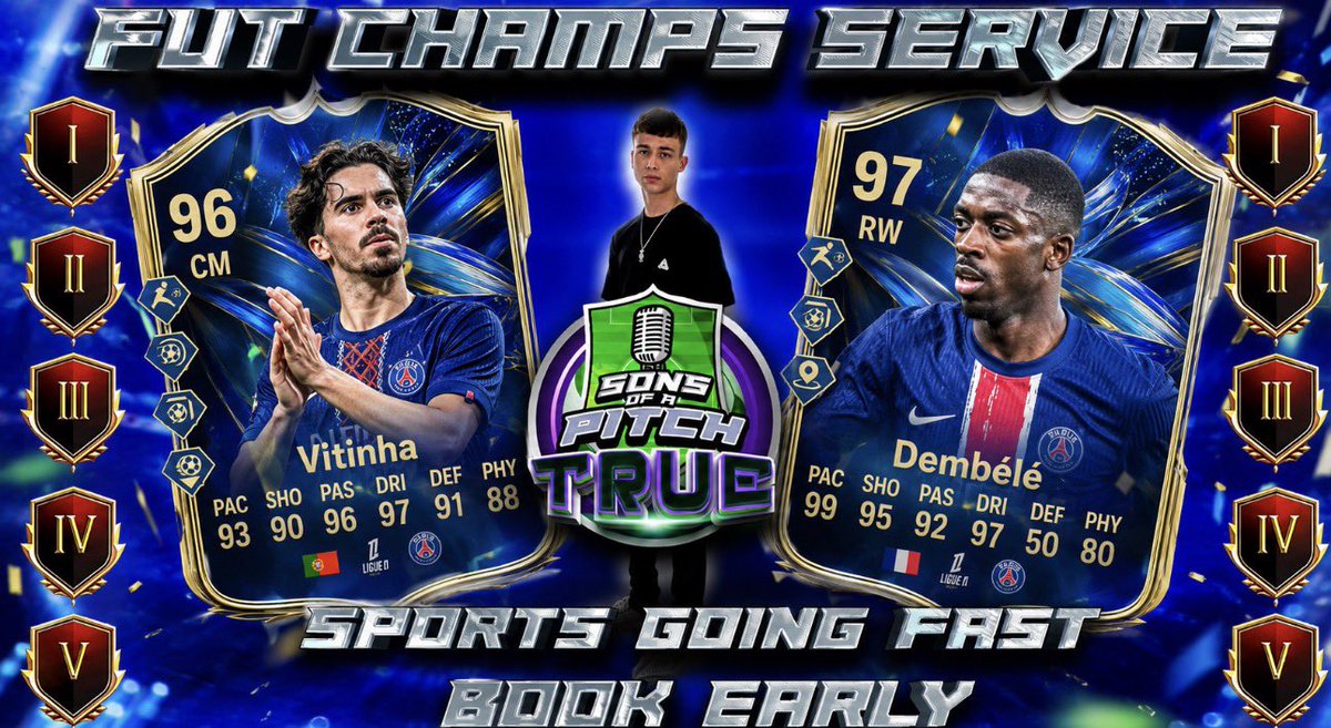 TrueKiller_'s tweet photo. 🚨 FUT CHAMPIONS SERVICE 🚨

LIGUE 1 TEAM OF THE SEASON IS HERE IN FC 26 🇫🇷

ABSOLUTELY INSANE FUT CHAMPS REWARDS 😏

GET THE BEST REWARDS POSSIBLE 👨‍🍳

Xbox and PlayStation accounts ✅

DM me to play your Weekend League in EAFC 26 👨‍🍳 https://t.co/KYEtB9vDq8