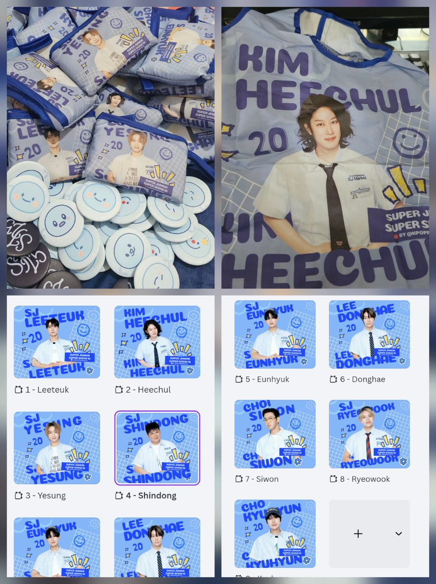Open PO Folded Shopping Bag Super Junior

Size : Medium
Bahan : Parasut
Cetak : 1 sisi 
Size : 42x31 cm

Rp 35.000/ea
Dp 15.000/ea

Note :
Tulisan super show 10 akan diganti menjadi "The Last Man Standing"

Close PO : 10 Mei 2026