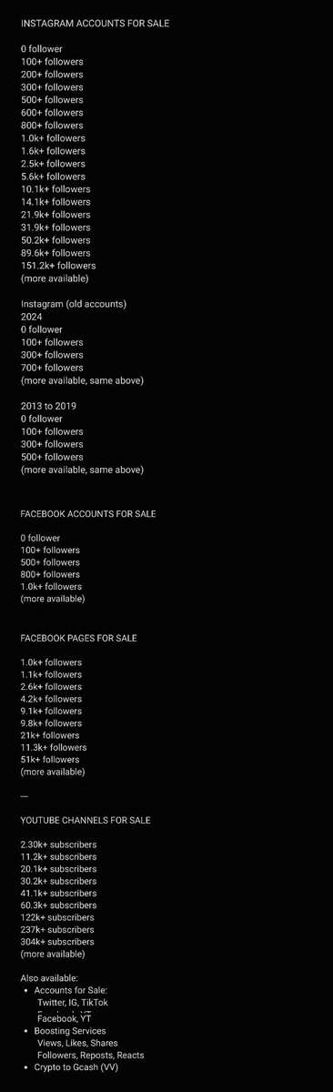 qkproofsnv's tweet photo. 📂 social media accounts for sale
— twitter, tiktok, instagram, youtube, facebook
📂 boosting services available

hi! for orders, kindly dm us. thank you!

wts Ifb lfs old new twt fb kpop aespa bts nct jmfyang bts selling ig old new followers lf looking for accs ph based fb views https://t.co/P2XKDycONU