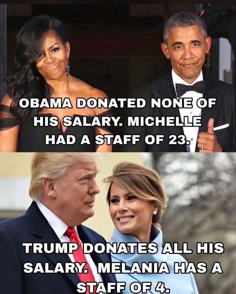 GodsAmericans's tweet photo. ~ Dems spare us your fake outrage ~ President Donald J. Trump and First Lady Melania Trump, class beyond measure
~mgf~ #God #jesus #MAGA #GodBlessPresidentTrump #POTUS #GodBlessAmerica #usa #VoteRed #spareus #fakeoutrage #classyfirstcouple #obamasucks #islamistlover https://t.co/mcOpBpXx72