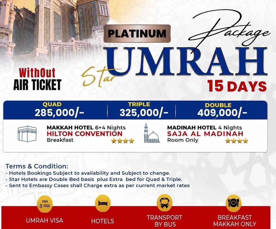 psychopath_cake's tweet photo. 5 Star Umrah Packages are Available with us 
Office Location : Lahore ( Tickets Available from all cities).  
03007594990 
( We are Available for other tickets as well.) 
#Umrah #Makkah #madina https://t.co/zuAAHyY2zA